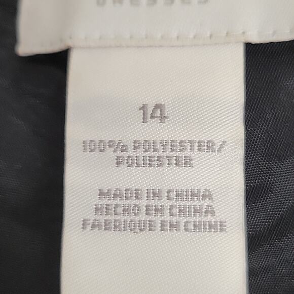 Liz Claiborne Dresses Black Dress Pants Fully Lined Polyester Side Zip Size 14 - Picture 9 of 10